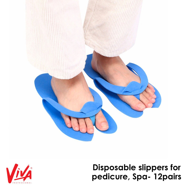 Disposable Pedicure slipper - Pink/Blue/White  - Albasel cosmetics