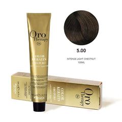 Fanola Oro Hair Color 5.00 Intense Light Chestnut 100ml - fanola color - fanola uae - albasel cosmeticsAlbasel cosmetics