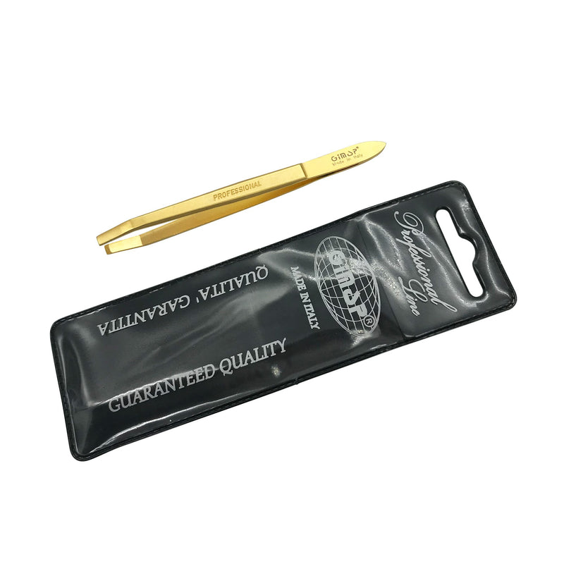 Gimap Professional Tweezer for eyebrow gold shade - Albasel cosmetics