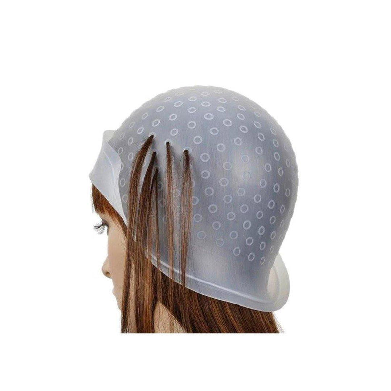 Garberiel Silicone Hair Color Cap with Crochet Hook - Albasel cosmetics