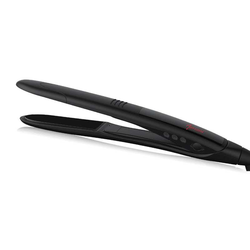 Mariani Professional Hair Straightener Iron Black - hair straightener - hair iron - al basel cosmetics - hair styling tools - hair equipment - hair care - Korean Titanium Plate - Professional hair straightener - UAE - Mariani - straightening iron - hair straightener