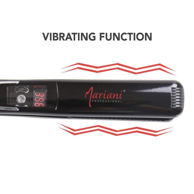 Mariani Professional digital Hair Iron straightener - Black 470'F - al basel cosmetics - hair straightener - hair styling tools - professional hair straightener - travel friendly hair iron - Dubai - Mariani - UAE - hair styling equipment - straightening iron - hair straightener