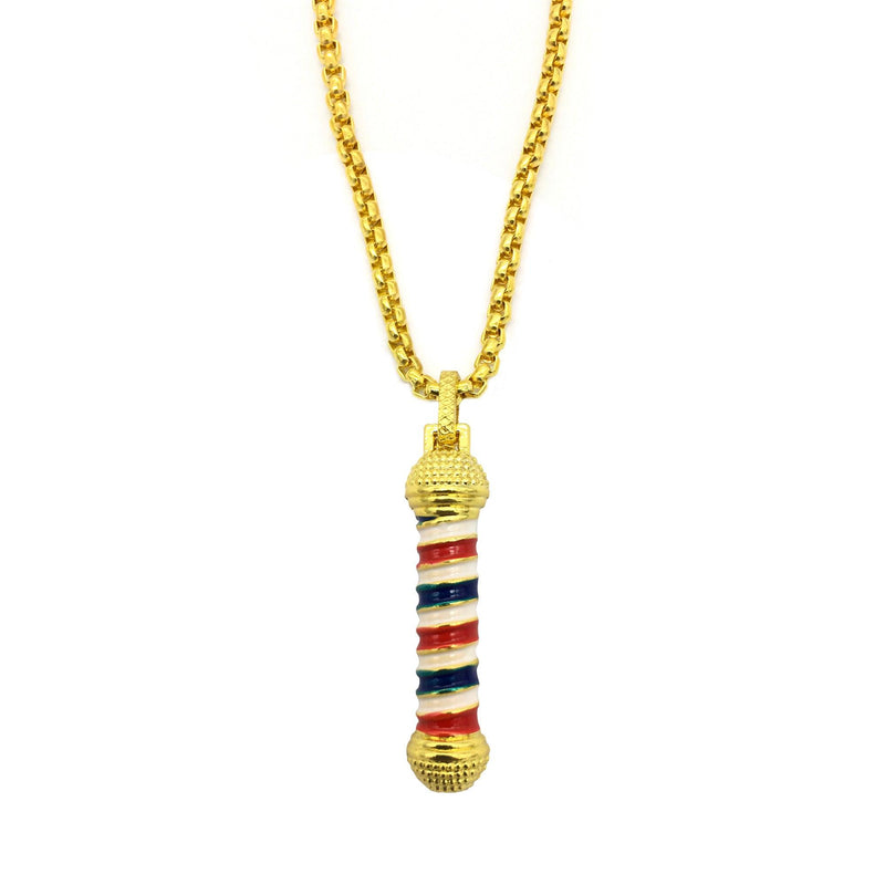 Barber Pole Pendant Necklace - Albasel cosmetics