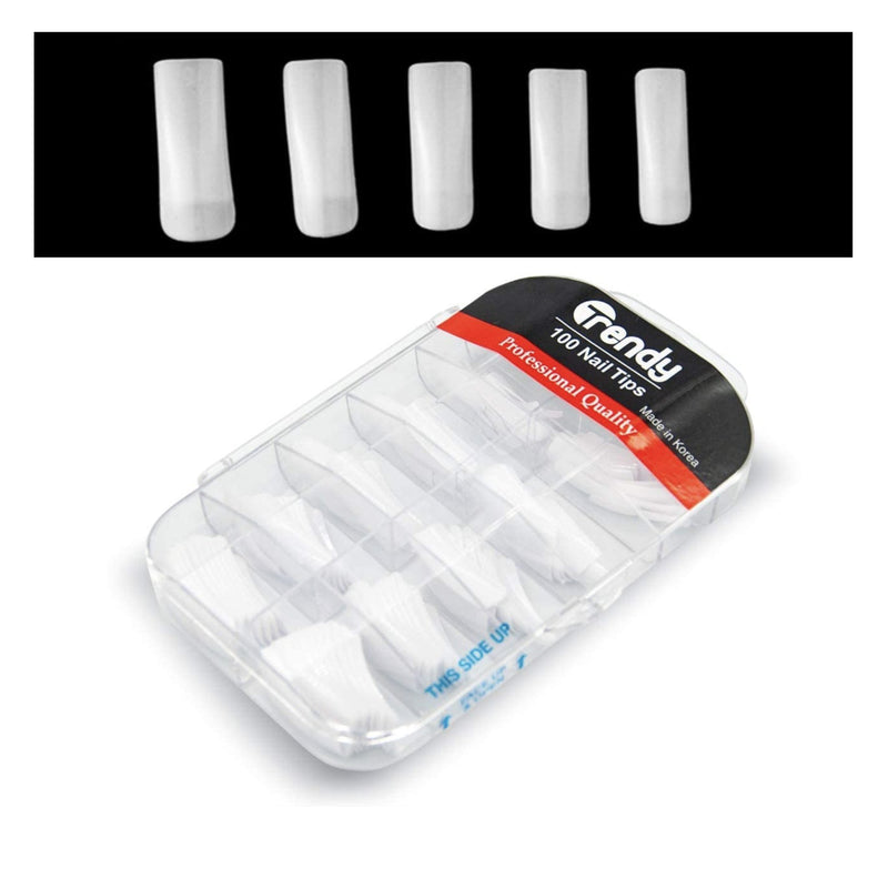 Trendy Fake Nail Tips Coffin Shape Long(100 pieces) - Albasel cosmetics