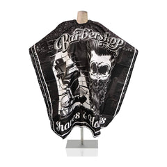 Waterproof Stylish Printed Black Barbers Cape - Albasel cosmetics
