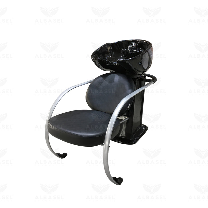 Salon Hair washing Spa Shampoo Chair Black - hair washing chair - al basel cosmetics