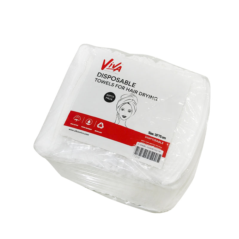 Viva Disposable Towels For Hair Drying 50pcs