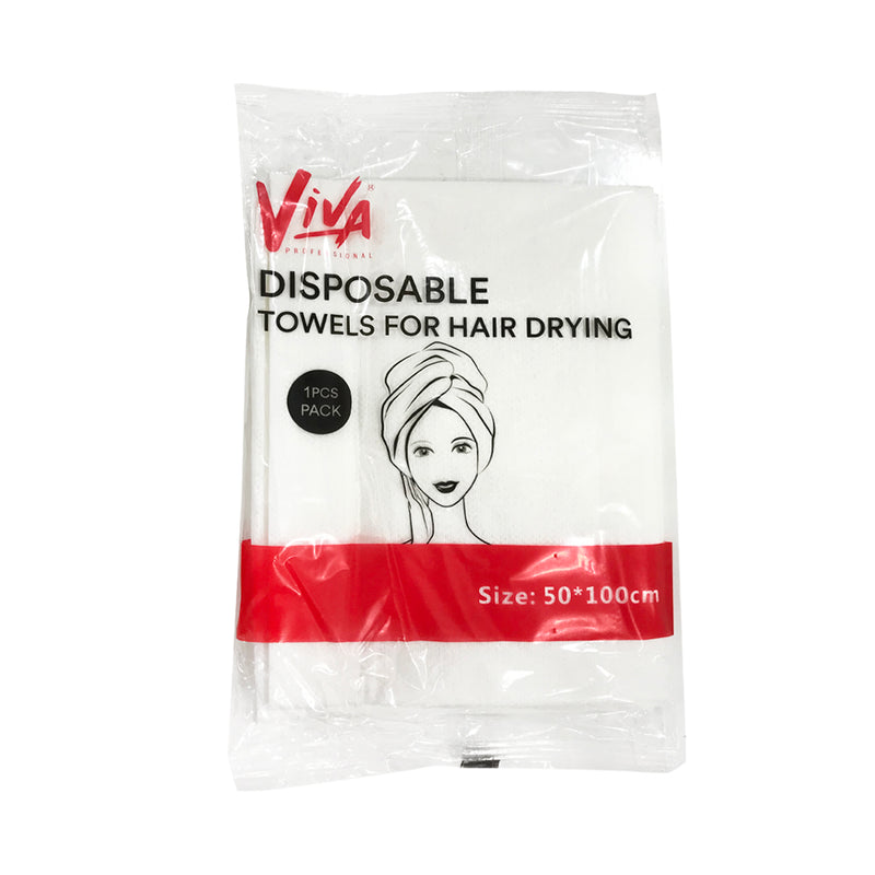 Viva Disposable Towels For Hair Drying 50 Packets - al basel cosmetics 