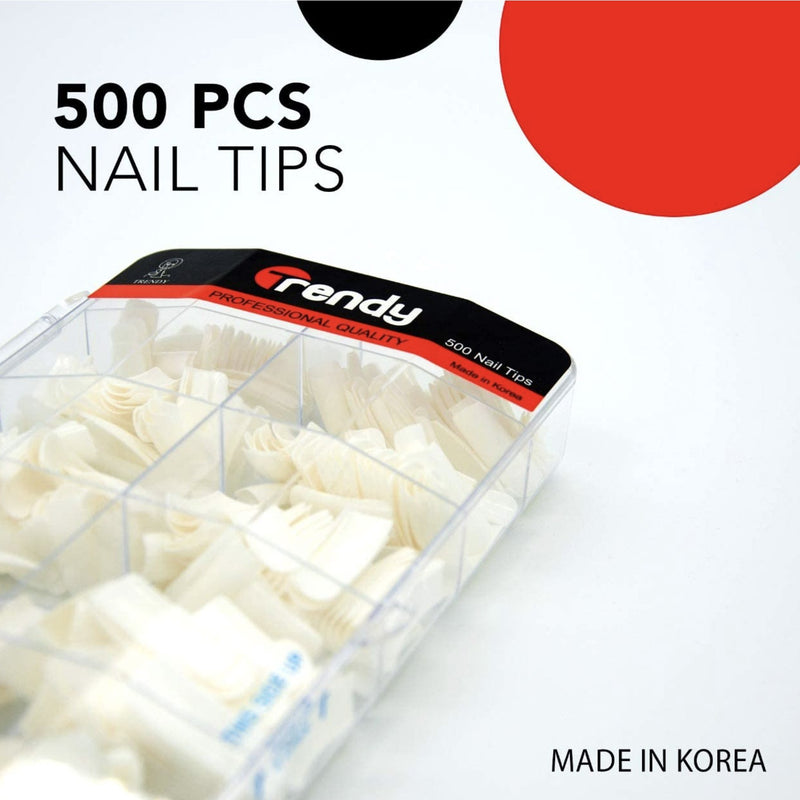Trendy Fake Nail Tips Professional Quality 500 pieces - Albasel cosmetics