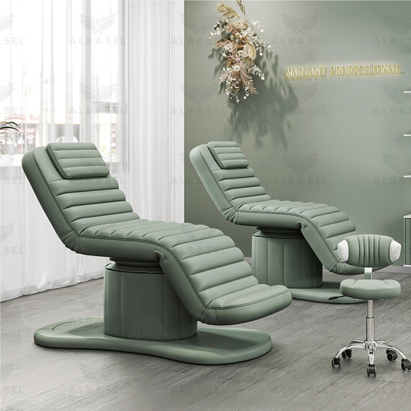 Electric Spa Facial Massage Bed Green - spa bed - albasel