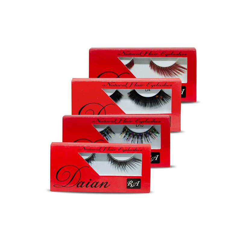 Daian Natural Hair False Eyelashes (4 pcs set) - Albasel cosmetics