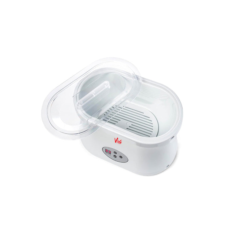 Viva Portable Electric Hot Paraffin Wax Warmer - Electric Hot Paraffin Wax Warmer for Skin Care and Moisturizing - al basel cosmetics - wax heater - wax heater machine - Durable wax heater machine for smooth hair removal - Viva - Wax heater machine with digital temperature control - Electric wax warmer heating pot with lid - UAE