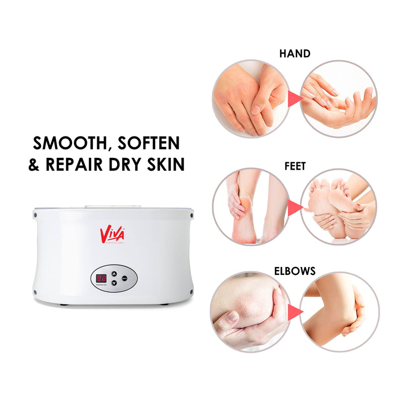 Viva Portable Electric Hot Paraffin Wax Warmer - Electric Hot Paraffin Wax Warmer for Skin Care and Moisturizing - al basel cosmetics - wax heater - wax heater machine - Durable wax heater machine for smooth hair removal - Viva - Wax heater machine with digital temperature control - Electric wax warmer heating pot with lid - UAE