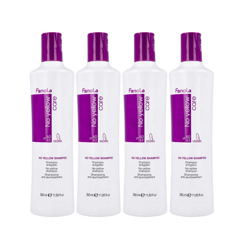 Fanola No Yellow Shampoo 4pcs - Fanola neo yellow shampoo Abu Dhabi - Al Basel cosmetics UAE