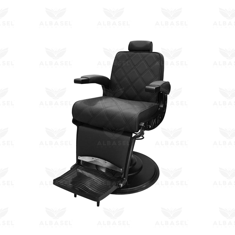 Black Barber Gents Salon Chair - Gents salon furniture - Al Basel Cosmetics