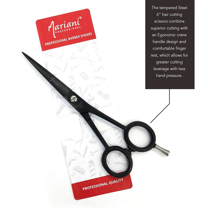 Mariani Professional Barber Tempered steel 6.0 Scissors - Albasel cosmetics - barber scissor - barber shears - hair cutting scissor - hair styling scissor - UAE - professional hair cutting scissor - Mariani