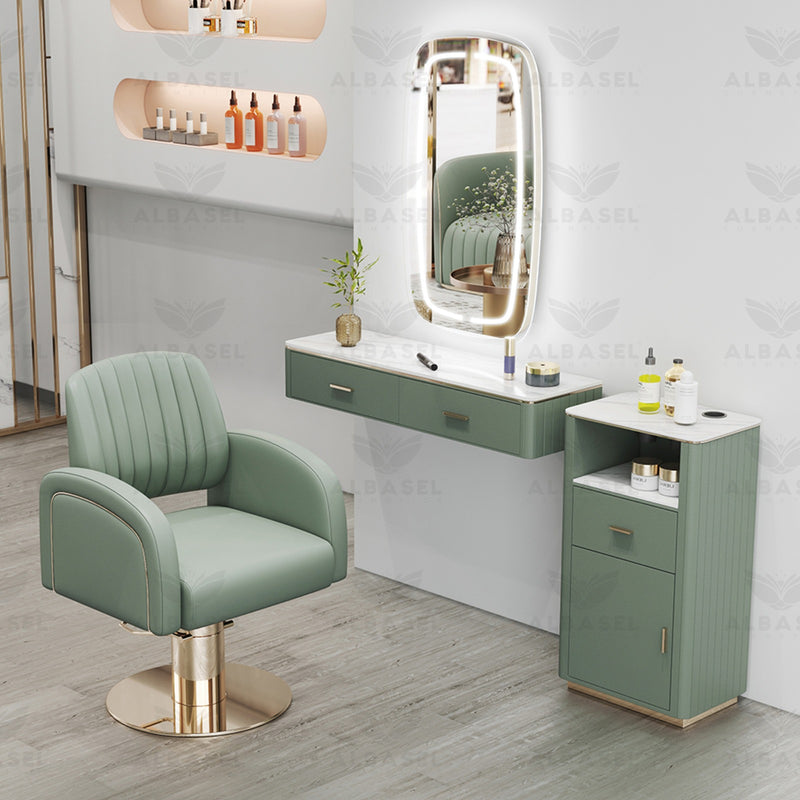 Salon Trolley Station Green - albasel cosmetics